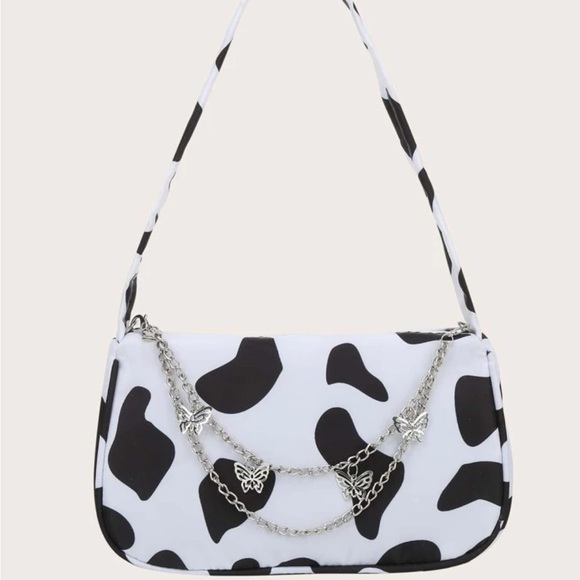 Handbags - ⚠️Clearance Cow Print Shoulder Bag Black And White